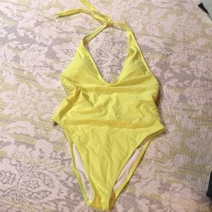 Aerie 1 piece high cut leg cheeky bathing suit